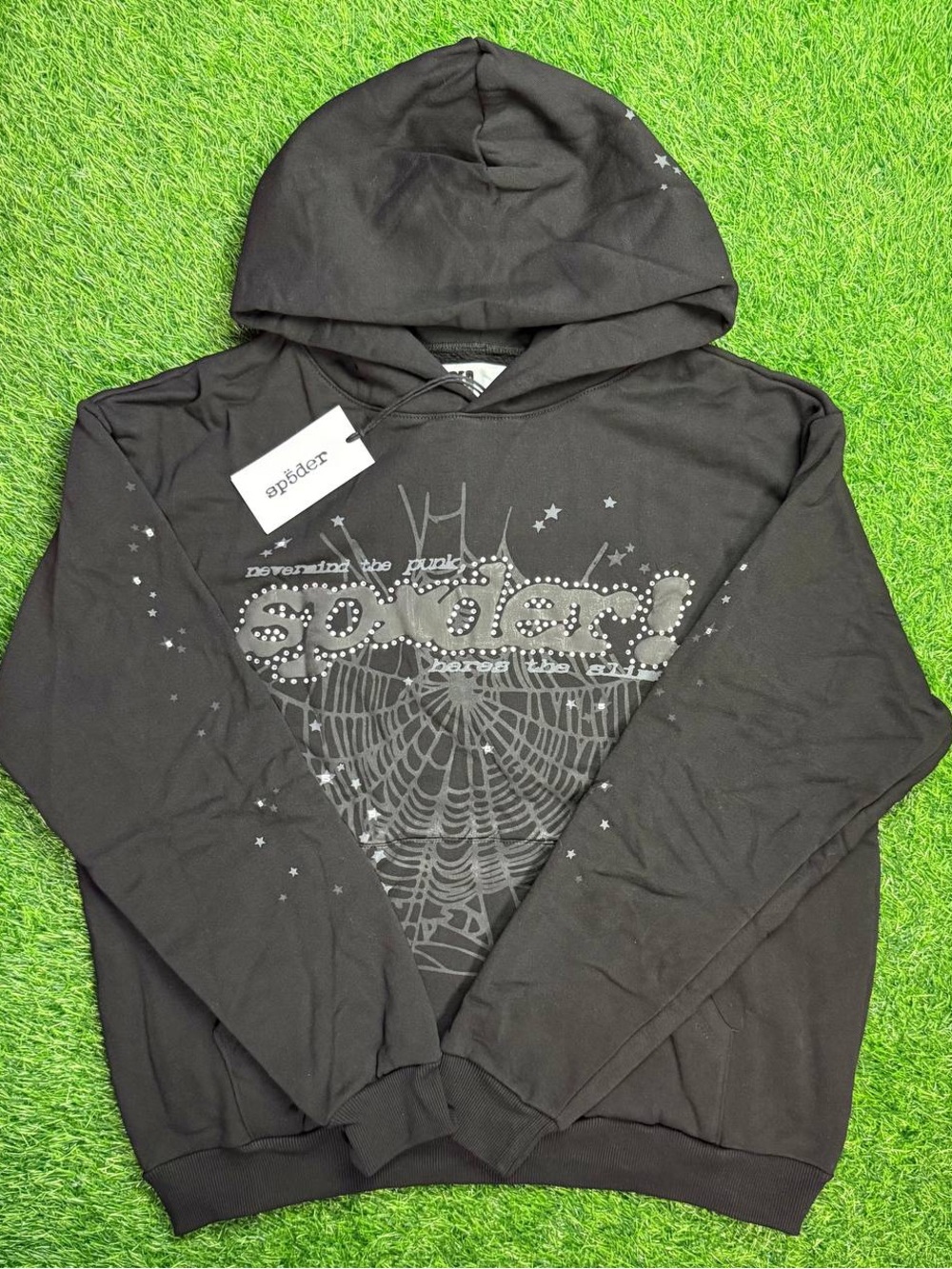 Unisex Classic Spider Hoodie Black
